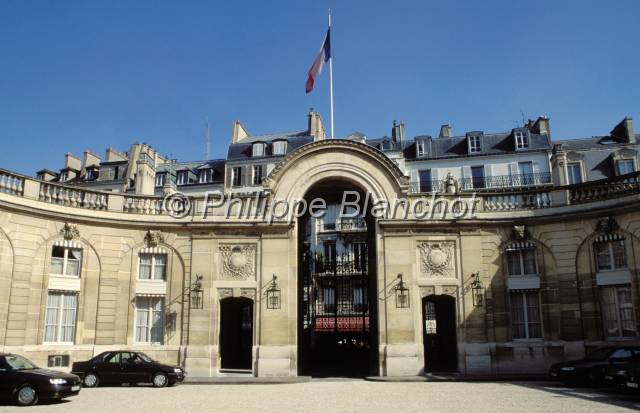 elysee 15.JPG - Entrée cour du Palais de l'ElyséeParisFrance